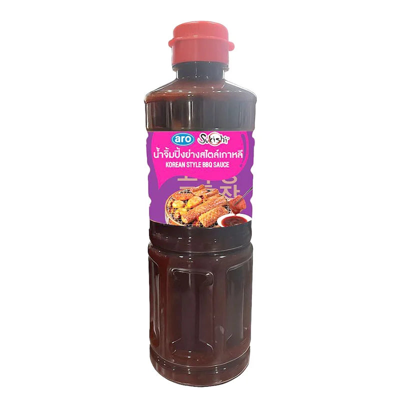 ARO Sukishi Korean Style BBQ Sauce 590g bottle, with label and cap, ideal for grilling and flavorful Korean-inspired dishes