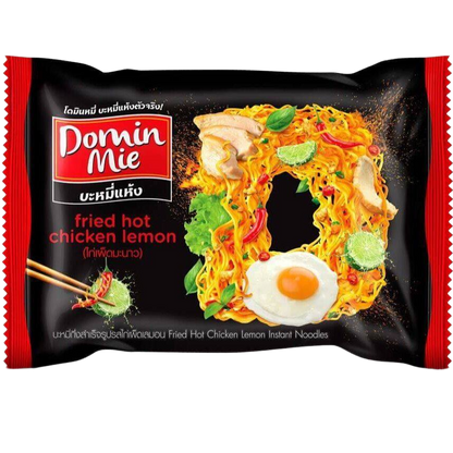 Domin Mie Fried Instant Noodles Hot Chicken Lemon