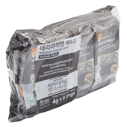 Bandaran Seasoned Seaweed Teriyaki Flavor 4g