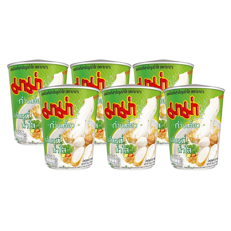 MAMA Cup White Noodles 50g x6