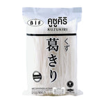BIF Kuzukiri vermicelli in a 500g package, dry grocery product with thin, translucent Japanese-style noodle strands.