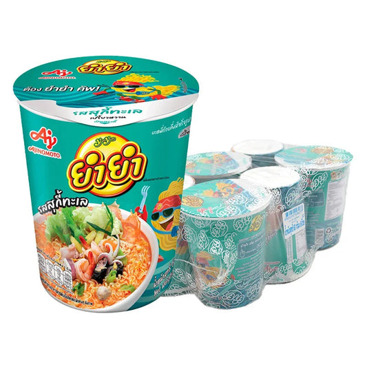YUMYUM Cup Instant Noodles Suki Seafood 60g x6