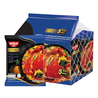 NISSIN Thai Signature Instant Noodles Stir Fried Curry Sea Crab