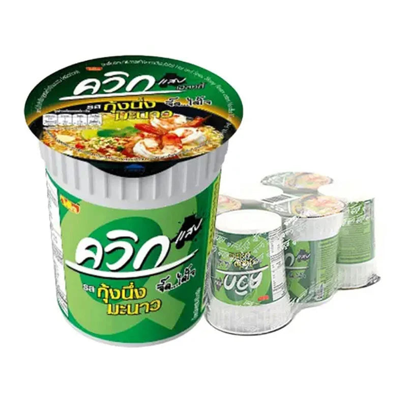 Wai Wai QUICK Instant Cup Noodles Streamed Shrimp With Lime