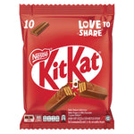 Kitkat Funbag 150g snack pack featuring multiple chocolate-covered wafer bars, displayed in a colorful packaging.