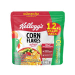 Kellogg’s Corn Flake pouch 1.2kg of dry grocery cereal with bright yellow packaging and Kellogg’s branding.