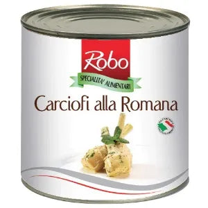 ROBO Frozen Roman Style Artichokes in a 2.4kg package, showcasing fresh, whole artichokes ready for cooking or culinary use.