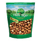 HERITAGE Hazelnuts 500g bag showing whole, shelled hazelnuts in a clear package.
