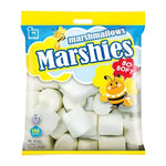 Marshies Vanilla Marge White Marshmallows, 150g, soft confectionery snack from the MARSHIES brand in a clear package.