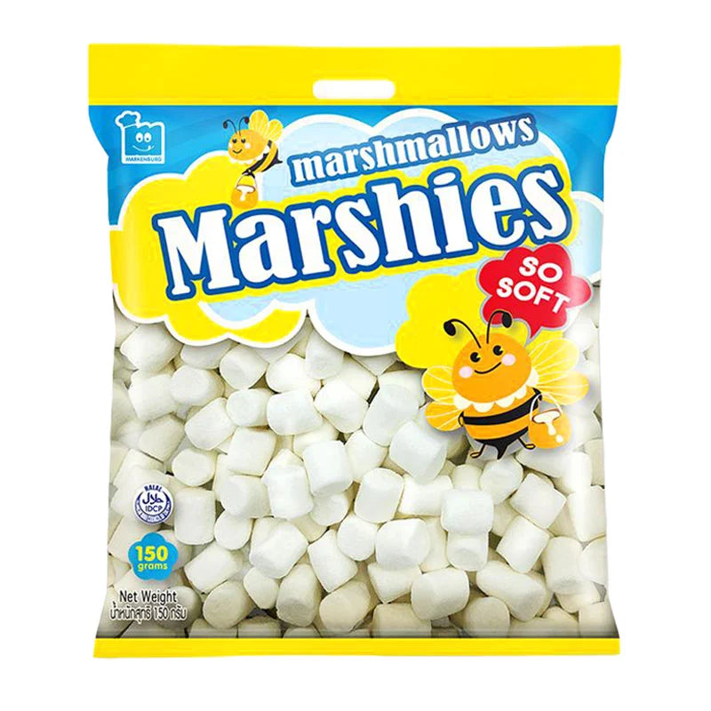 MARSHIES Vanilla Medium White Marshmallows 150g
