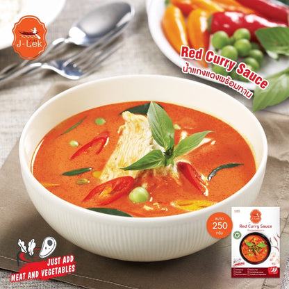 J-lek Jae Lek Ready-to-eat Red Curry Paste Packets 250g
