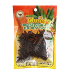 Ostrich Chinese star anise spice in a clear container, showing the star-shaped pods used in cooking and traditional medicine.