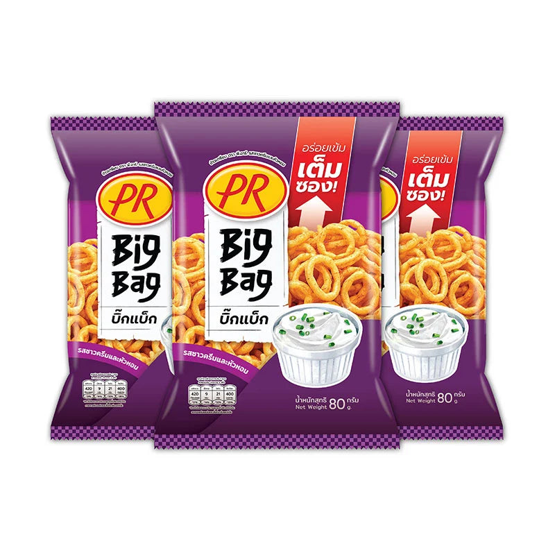 PR Rice Cracker Sour Cream And Onion 80g x3