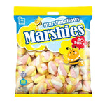 MARSHIES Twist Marshmallows 150g package featuring colorful twisted marshmallow candies from the snack confectionery category.