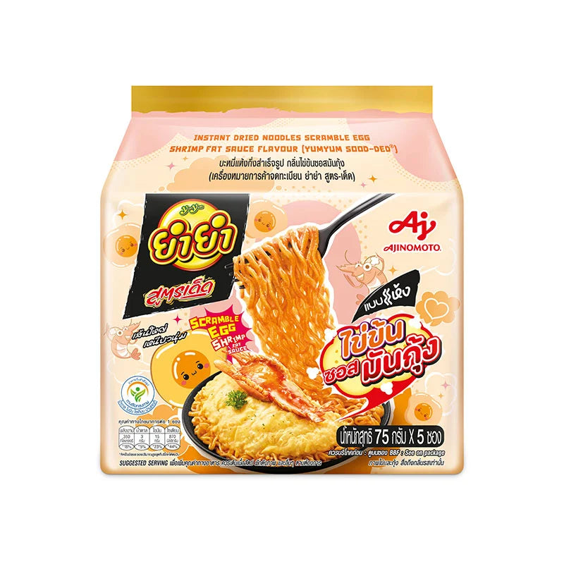 Yumyum Soodded Instant Noodle Dried Scramble Egg Shrimp Sauce