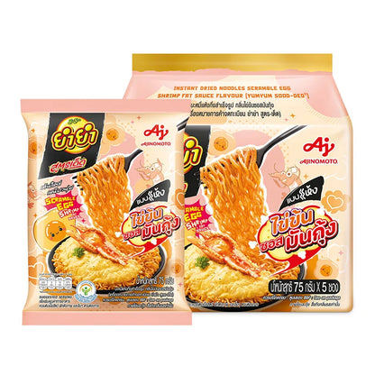 YUMYUM Soodded Instant Noodle Dried Scramble Egg Shrimp Sauce