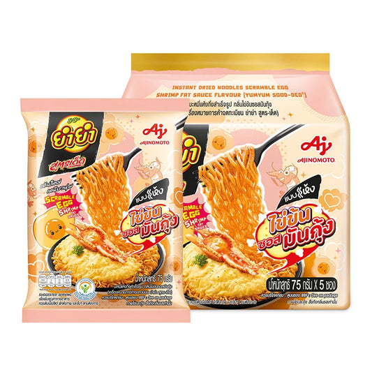 YUMYUM Soodded Instant Noodle Dried Scramble Egg Shrimp Sauce