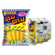 TOOMTAM Corn Extruded Snack Chicken Soup flavor, 91g pack, showing colorful snack pieces in a clear bowl.