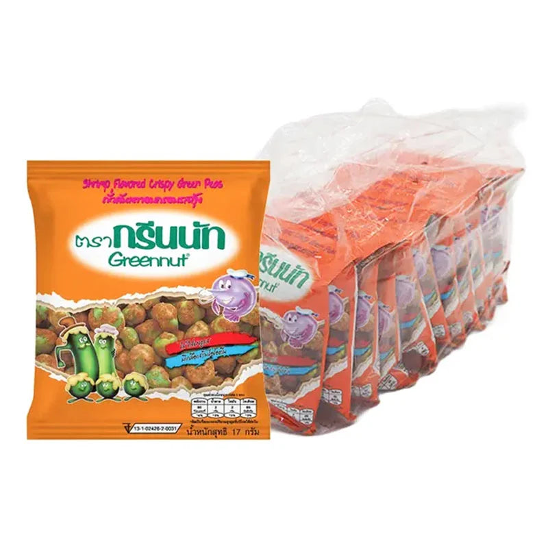 GREENNUT Crispy Green Peas Shrimp Flavor 17g x12
