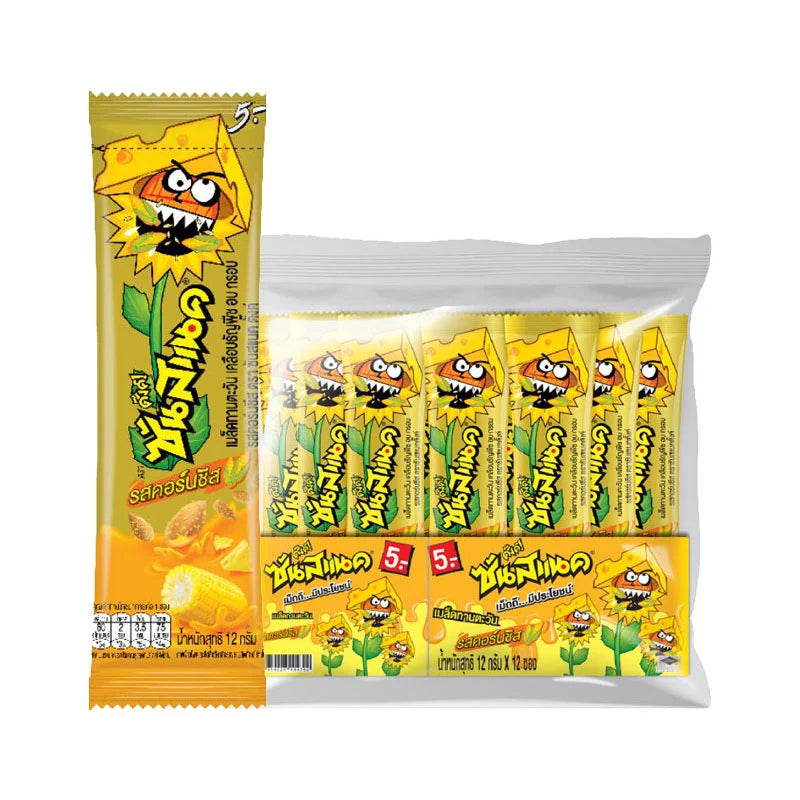 SUNSNACK Spicy Corn Cheese 12 Sachets 12g