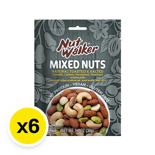 NUT Walker Mix Nuts Natural Toasted 30g x6