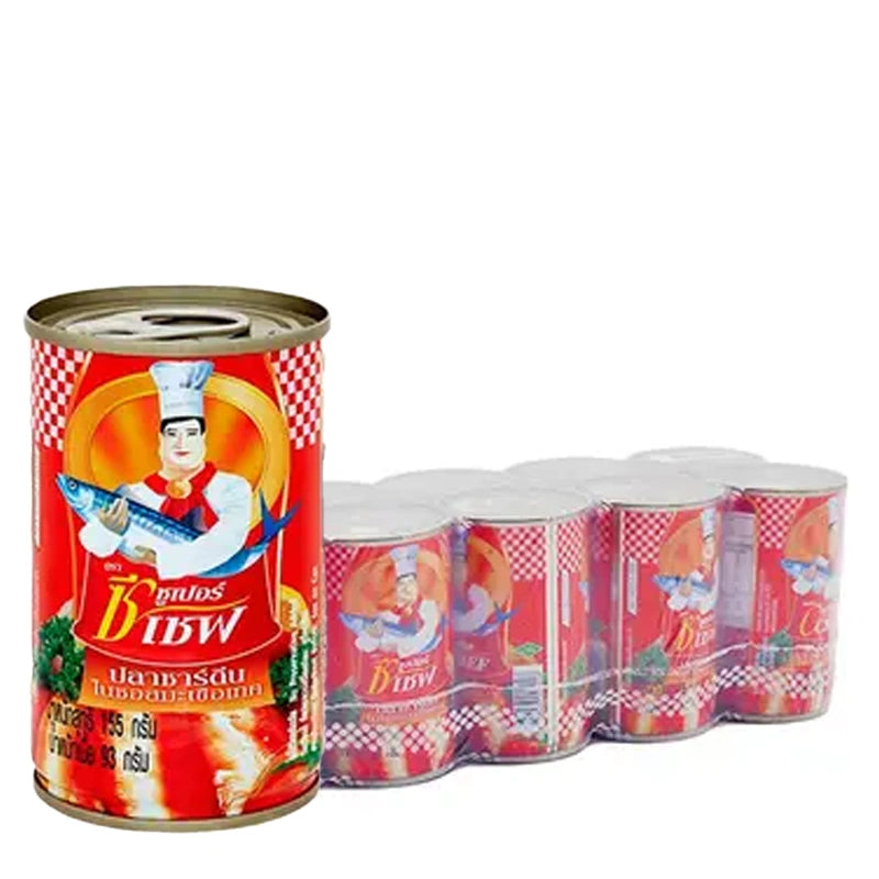 SUPER C CHEF Sardines In Tomato Sauce 155ml x10