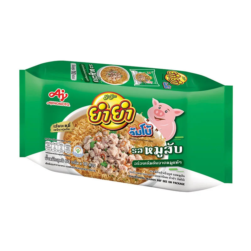 YUMYUM Jumbo Instant Noodle Minced Pork Flavour 60g x10