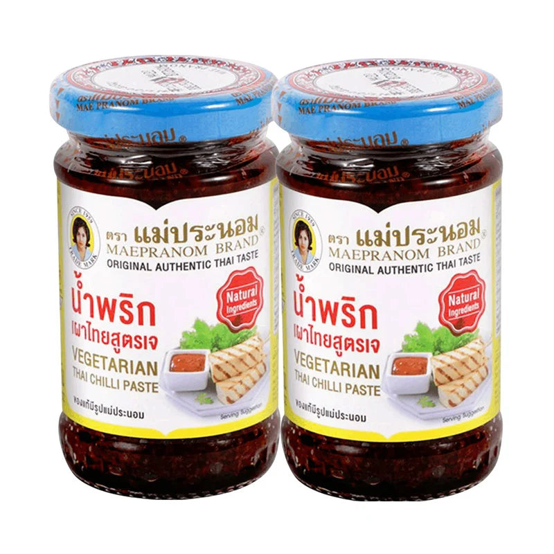 Maepranom Thai Vegetarian Chili Paste 114g x2
