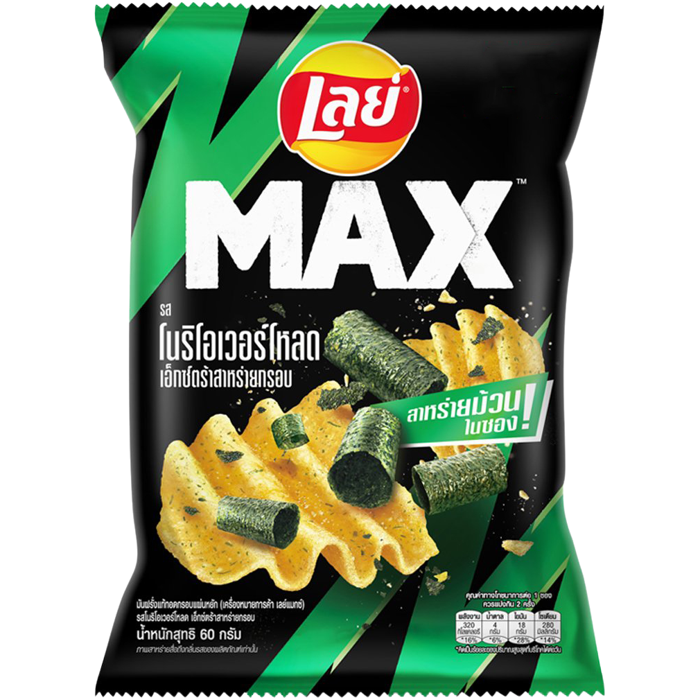 Lay's Lays Max Nori Overload Extra Crunchy Seaweed