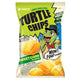 ORION Turtle Chips sweet corn flavor 160g bag showing crispy corn chips in colorful packaging