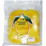 Jns Sunshine dried mango slices, a sweet and chewy confectionery snack with vibrant orange color and textured surface.