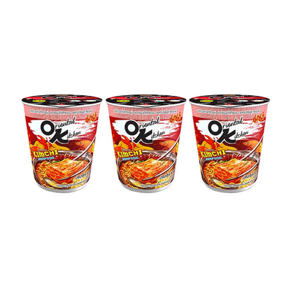 MAMA Oriental Kitchen Instant Cup Noodles Kimchi Seafood 80g x3