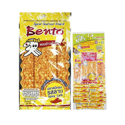 BENTO Squid Seafood Snack Larb 12 Pcs 4g