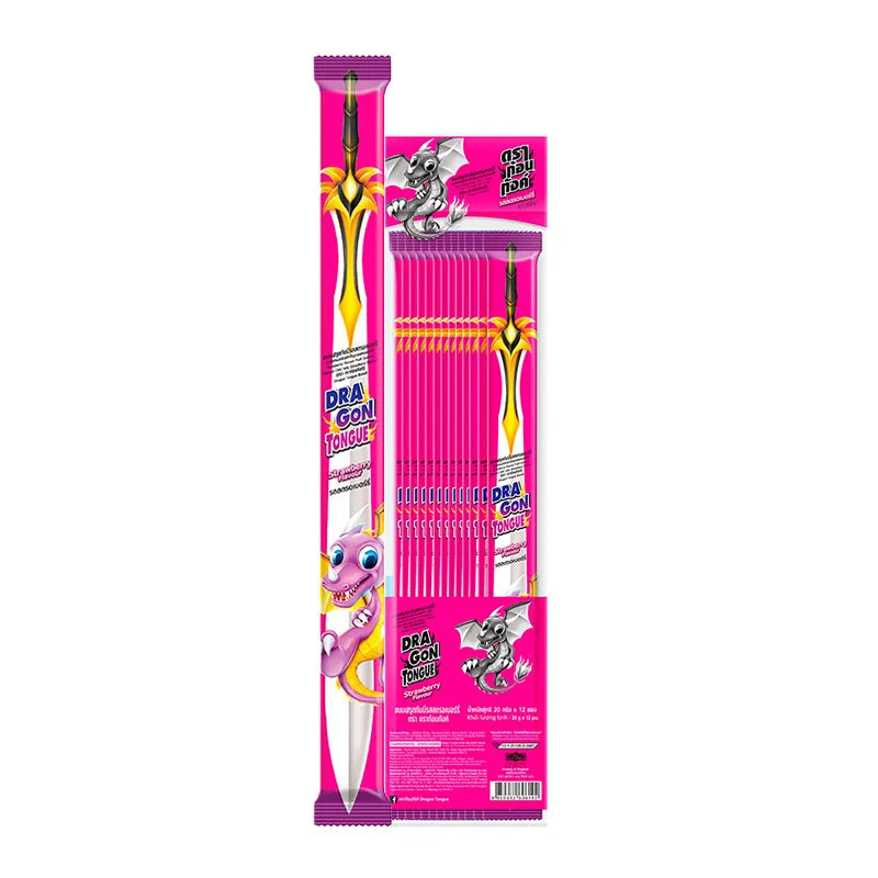 DRAGON TONGUE Strawbery 12 Pcs 18g