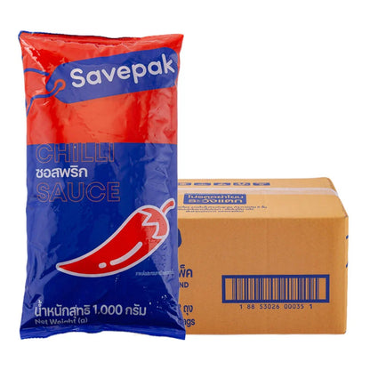 Savepak Chilli Sauce 12 Bags 1kg