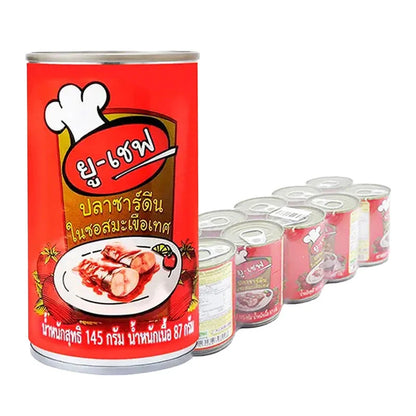 U-CHEF Sardines In Tomato Sauce 145g x10