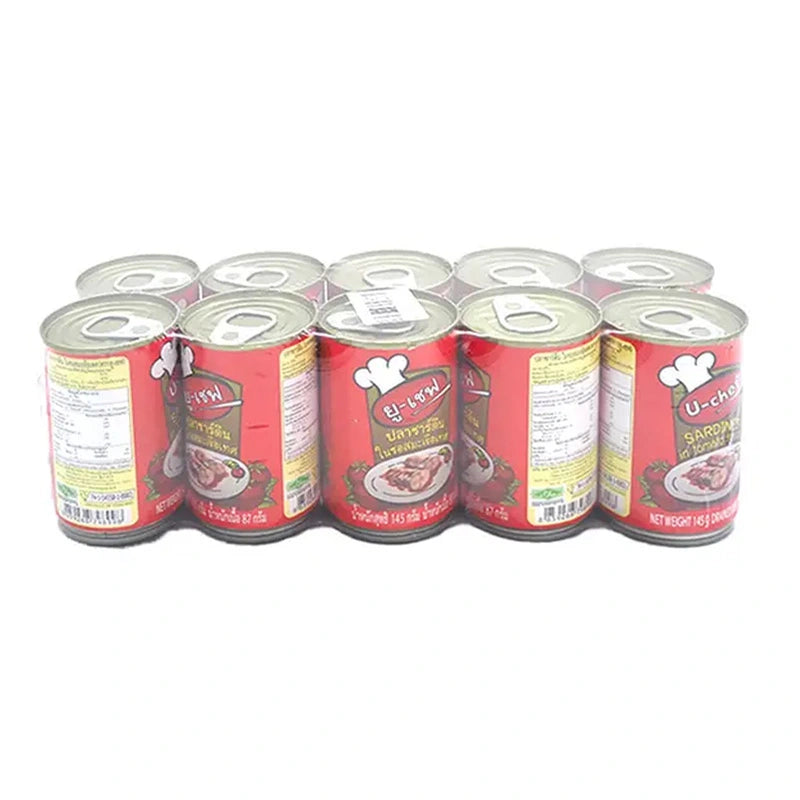 U-chef Sardines In Tomato Sauce 145g x10