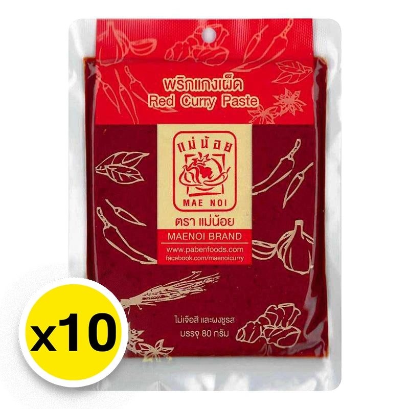 MAE NOI Red Curry Paste 80g x10