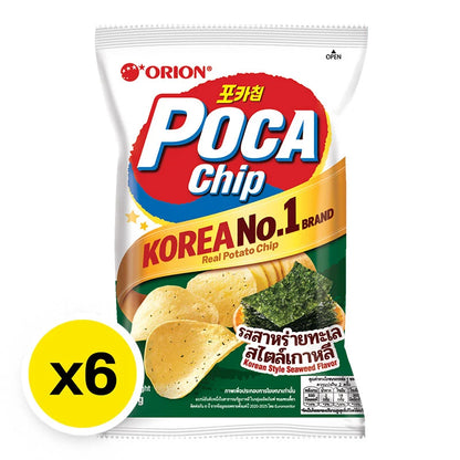 Orion Poca Chips Korean Style Seaweed Flavor 60g x6