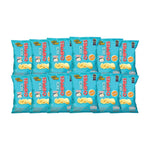 Rise Buddy Rice Chippies snack in a colorful bag, crispy rice cracker treats from Rise Buddy dry grocery snack line.