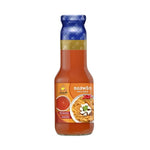 Chua Hah Seng Chilli Sauce 330g bottle with red chili peppers and label, ideal for adding spicy flavor to dishes