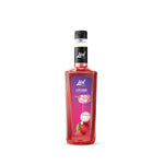 Lin Lychee Flavored Concentrated Syrup 750ml bottle, ideal for drinks and desserts, in a clear plastic container with a label.