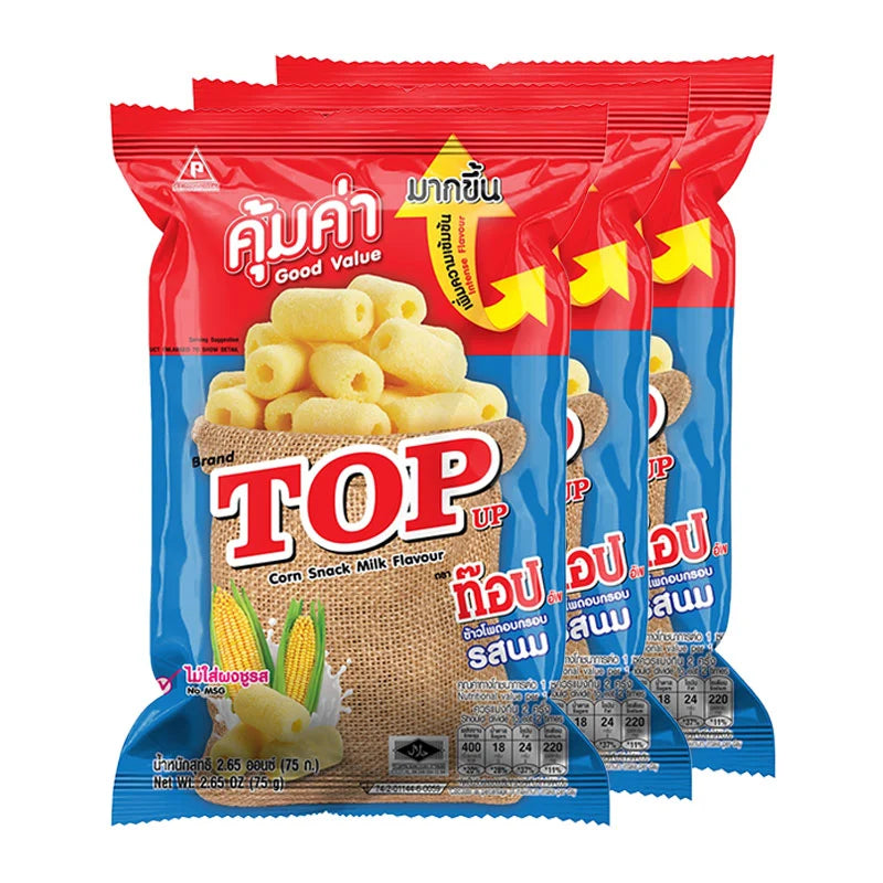 TOP UP Corn Snack Milk 75g x3