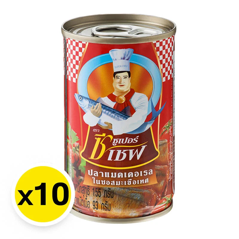 Super C Chef Mackerel In Tomato Sauce 155g x10