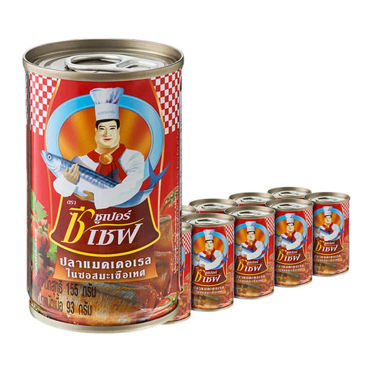 SUPER C CHEF Mackerel In Tomato Sauce 155g x10