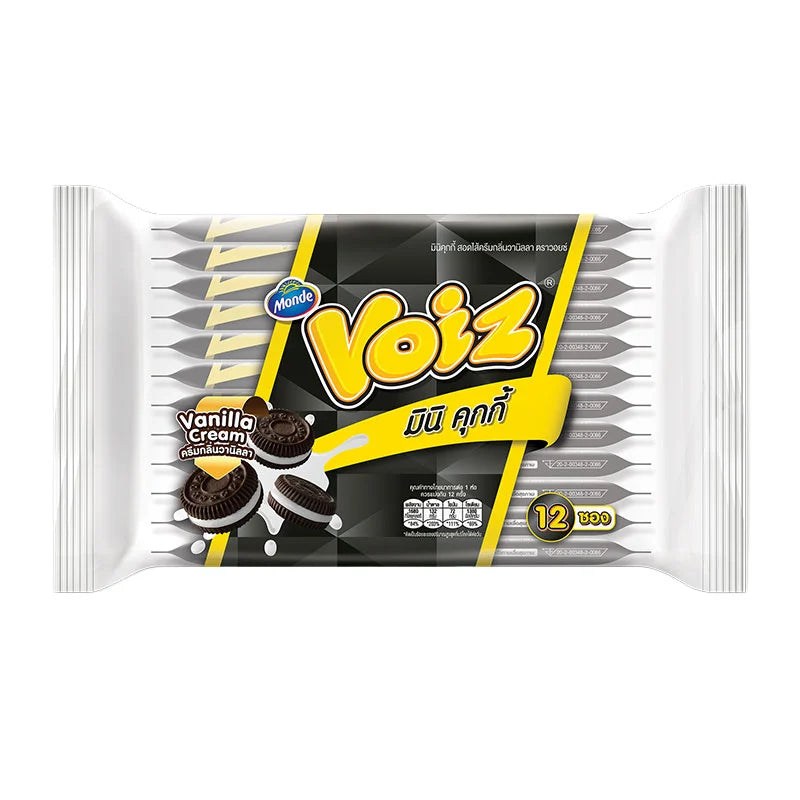 Voiz Mini Cookies Vanilla Cream 30g x12