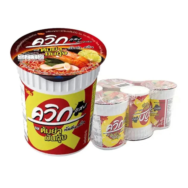 QUICK Instant Noodle Cup Tom Yum Mun Kung 60g x6
