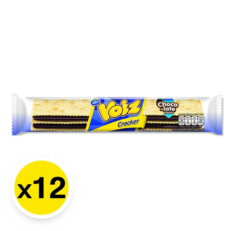 Voiz Cracker With Chocolate Cream Filling 24g x12