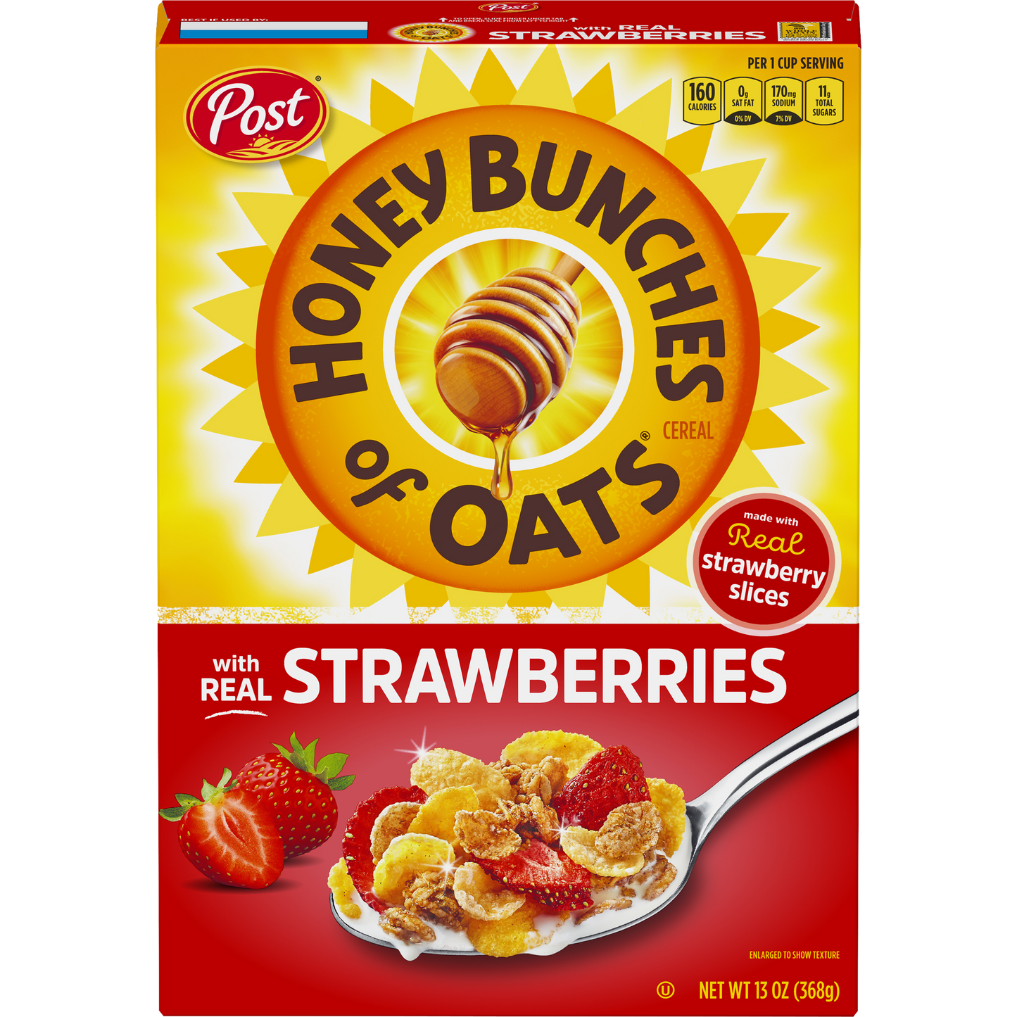Post Honey Bunches Of Oats With Strawberries Cereal