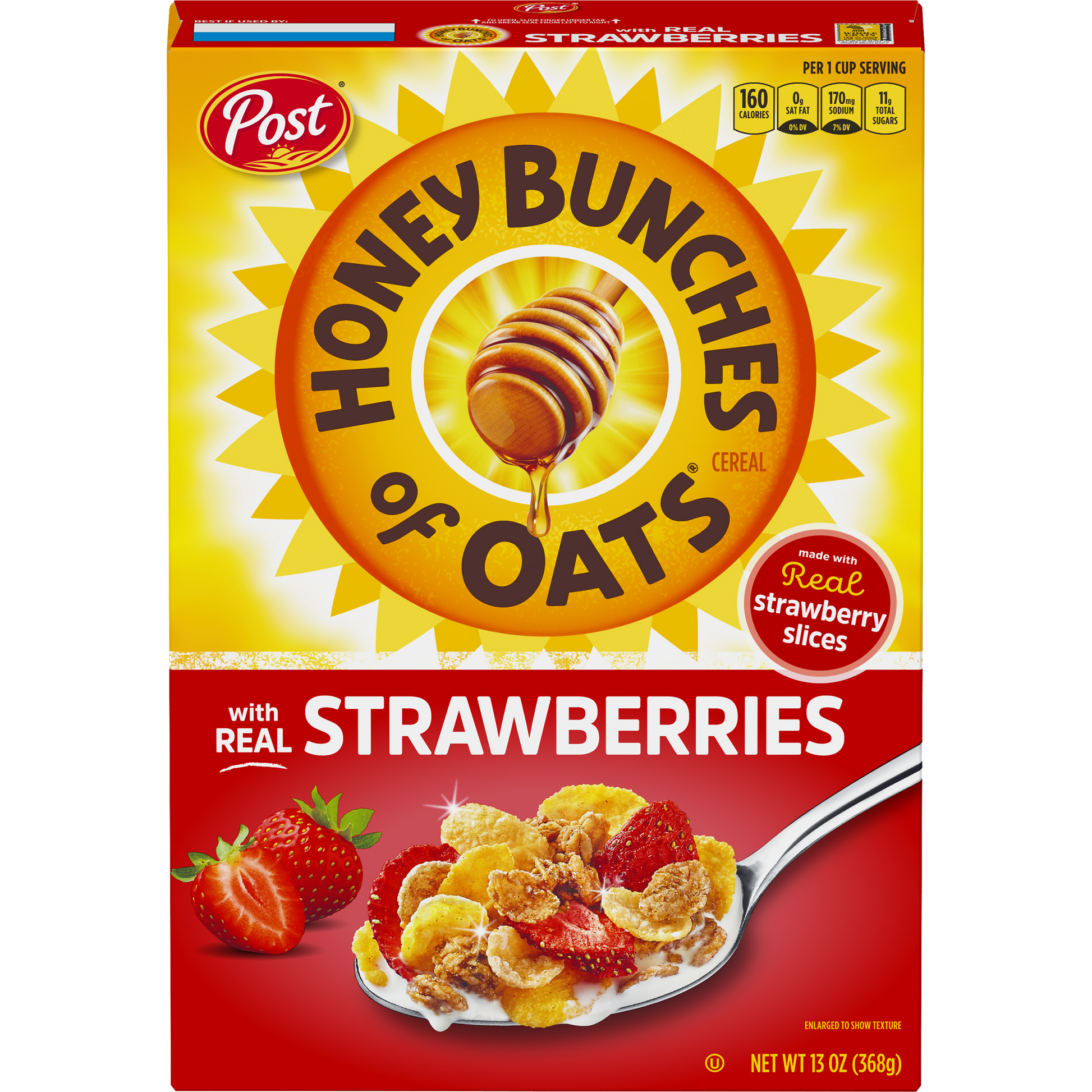 Post Honey Bunches Of Oats With Strawberries Cereal